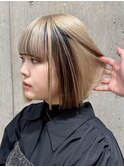 切りっぱなしボブ長めボブナチュラルボブ結べるボブ前下がりボブ