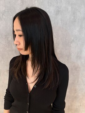 ロッソ 西荻窪(ROSSO) 前髪なし×顔周りレイヤーロング