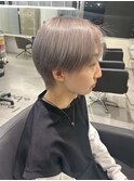 ホワイトメッシュ/ツイスト/ツイスパ/パーマ/メンズ/眉毛
