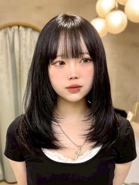 ロンドシエル 横浜(Lond ciel) ミニウルフレイヤーカット顔周り前髪韓国ショートボブ/横浜