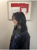 癖毛を生かしたミディアム