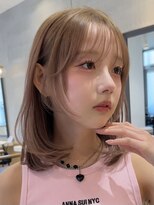 ロンドブルーム 天神大名店(Lond Bloom)&nbsp;ミディアムヘア韓国ボブタッセルボブレイヤーボブデザインカラー