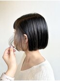 インナーカラー／イヤリングカラー／切りっぱなしボブ/ボブ
