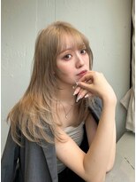 メロウマン(mellowman)&nbsp;ベージュカラー/くすみベージュ/レイヤーカット/立川