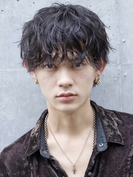 エイド 本店(aid) 無造作シャドウパーママッシュウルフツーブロック