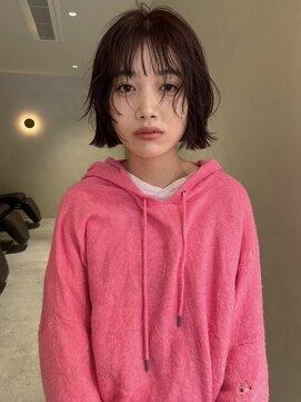 ショート・ボブレイヤー/レイヤーカット/顔周りレイヤー/20代