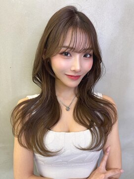 ロンドルーチェ 心斎橋(Lond luce) ダークアッシュ/ミディアムレイヤーカット［髪質改善/縮毛矯正］