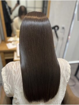 ノンダメージサロン（R）福岡天神店 【髪質補整】【絹髪】超高濃度水素ケアカラー+ シルクTr