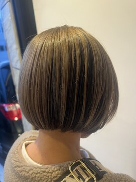 アカヒゲ 新札幌店(AKAHIGE) アンブレラカラー×ミニボブ