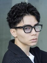 フィフス(fifth)&nbsp;原宿ルーズパーマメンズカットオールバックメンズショートヘア