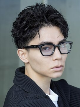 フィフス(fifth) 原宿ルーズパーマメンズカットオールバックメンズショートヘア