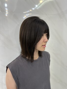 エミン(emyn) 大人ボブ/イメチェン/オリーブカラー/髪質改善/縮毛矯正