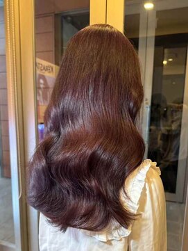 インク サカエ(inq sakae) ブラウンレッド/艶髪/ロングレイヤー