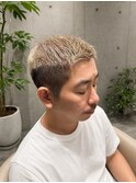 【銀座メンズカット】クロップ＆ミルクティーダブルカラー