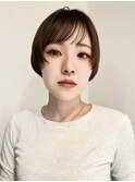 大人女性マッシュショートコンパクトショート前上がりショート