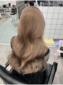 韓国ヘアミルクティーラテモカヘーゼルベージュグレージュカラー