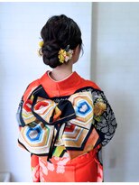 タグマル 振袖着付けヘアセット☆ゆるふわシニヨン