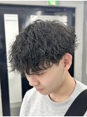 波巻きパーマ/シャドウパーマ/メンズパーマ/縦落ち