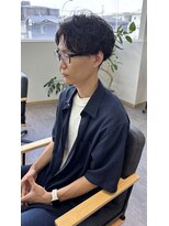ソラ 京都桂川店(SORA.)&nbsp;大人かっこいいシャドウパーマ×波巻きパーマ