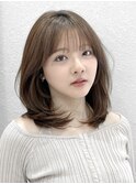 ワンカールミディアム大人レイヤーオリーブベージュ