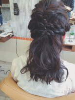 セシル 高津店(SECIL)&nbsp;タイトロープ編み込みくるりんぱ