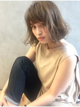 サンド 銀座(sand) new open sand銀座　リラックスボブ×グレージュ