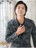 ≪mod's men≫ダークアッシュの爽やかワンレンセミウエットI