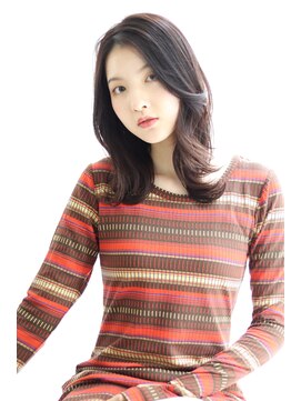 ヘアリゾート ラグーン(hair+resort lagoon) レイヤーくびれヘア×イルミナカラーココアベージュ20代30代40代