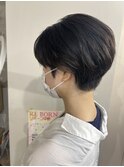 ネープレスショート×ブラックカラー
