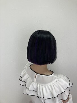 シエル 立川店(CIEL) 【CIEL 佐藤】ボブ　インナーカラー パープル