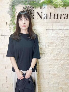 ナトゥーラ 八事店(Natura) 大人キレイナチュラルブラック毛先までまとまる