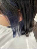 ○ネイビーブルー×透明感カラー○
