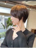 大人可愛い/20代30代40代/丸みショート/ショートボブ