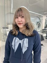 ガガ 心斎橋(GAGA)&nbsp;イメチェン◎ペールベージュ大人ガーリーハッシュカット