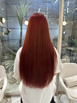 ゼスト フィーノ(ZEST fino) 韓国風レッドブラウン ロングレイヤー (立川)木村