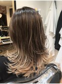 八尾/ハイライト/髪質改善/酸性ストレート/バレイヤージュ