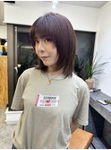 ウルフカット　ミディアムウルフ　ミディアムレイヤー
