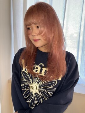 ココルアナ(coco luana) ホワイトピンクカラー/韓国/レイヤーカット/ブリーチ