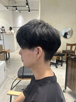 ビューバイネオリーブ 用賀店(Beau'r by neolive)&nbsp;ベリーショートウルフアッシュブラックカルマパーマ《用賀》