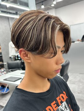 エルマーク 京橋(L-MARK) バレイヤージュブリーチダブルカラーハイライトメッシュブリーチ