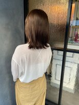 ネオリーブルノン 日吉(Neolive Runon)&nbsp;外ハネボブミルクティーグレージュ韓国カラーブリーチなしカラー