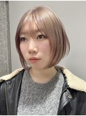 切りっぱなしボブ長めボブナチュラルボブ結べるボブ前下がりボブ