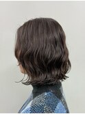 柔らか質感　緩めパーマボブ