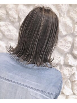 ヘアサロン エフ 渋谷(F) #ハイライト#白髪ぼかし#外ハネボブ#30代#40代