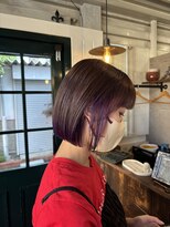 エムエーヘアースタジオ(M/A hair studio.) パープルインナー