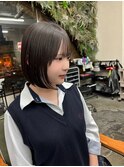 ぷつっとボブ×美髪ストレート