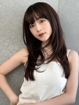 シーシンジュク 新宿南口(Sea shinjuku)&nbsp;ココアベージュ×レイヤー[小顔/黒髪/オリーブグレー]