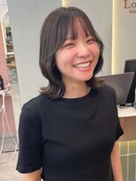 ロンド ブランシュ 錦糸町北口(Lond blanche)&nbsp;オリーブグレー/韓国レイヤーカット/マロンベージュ/ボブ/小顔