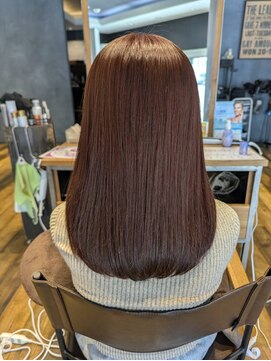 サンカリ SANKARI 船木店 大人可愛いピンクベージュ。