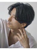 《セットを簡単に》パーマで大人の雰囲気に/センターパート